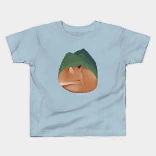 sleeping fox landscape illustration Kids T-Shirt